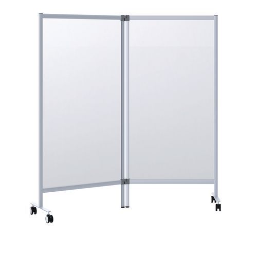 Lotto 2 pareti divisorie protezione mobili 180cm-Paperflow,