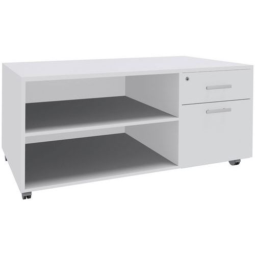 Console mobile 2 cassetti 1 CS 120x60 bianco/bianco,