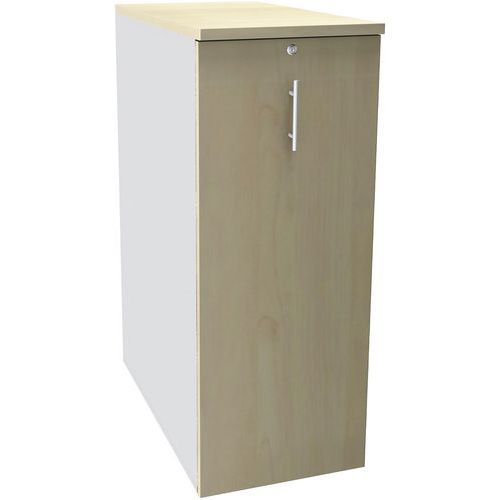 Cassettiera Tower A114 3 rip 1 cart sosp bianco/acero,