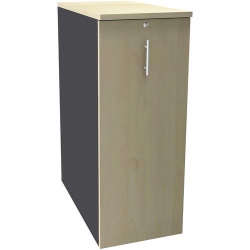 Cassettiera Tower A114 3 rip 1 cart sosp antrac/acero,