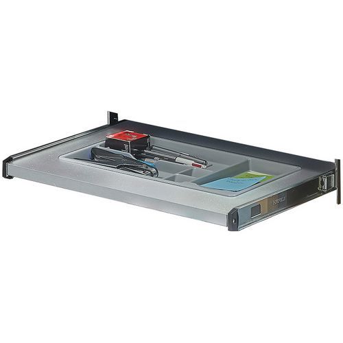 Cassettino a scomparsa portapenne per Tower alluminio,