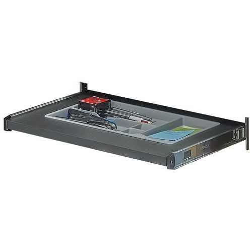 Cassettino a scomparsa portapenne per Tower antracite,