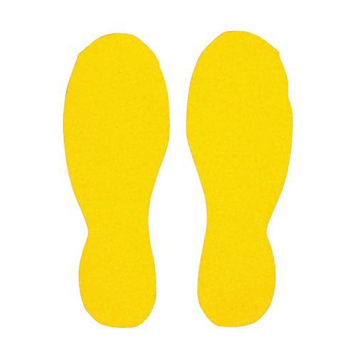 Piedi antiscivolo giallo,