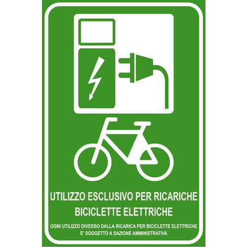 Cartello indicazione - Staz. ricarica bici elet. All200x300,