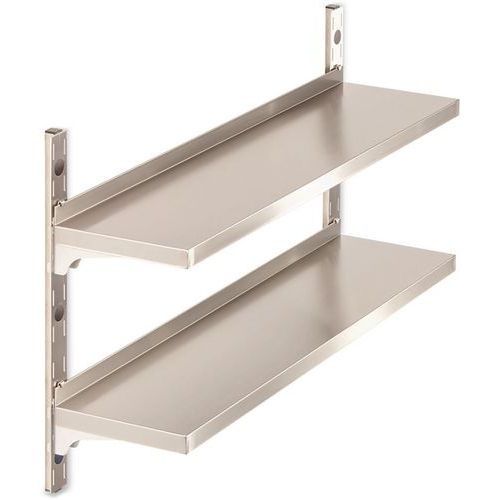 Scaffalatura da parete 2 livelli 1000 x 400 mm (A=1200 mm),