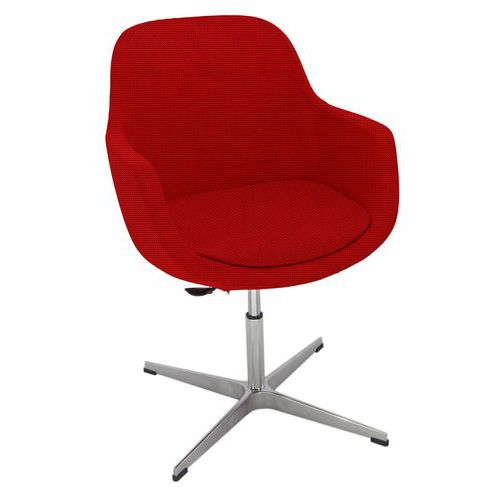 Sedia SPARTA TARGET NO FLAME rosso girevole,