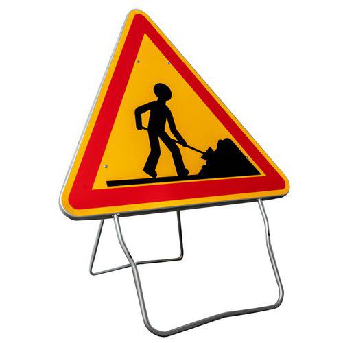 Cartello di segnalazione temporanea AK5 CL2 Lavori in corso,