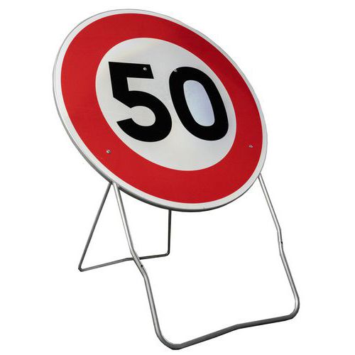 Cartello segnalazione B14 CL2 50 Limite di velocità a 10Km/h,