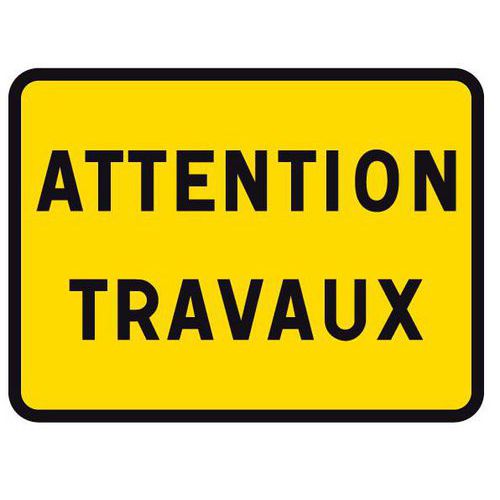 Cartello di segnalazione KC1 CL2 Attenzione: lavori in corso,