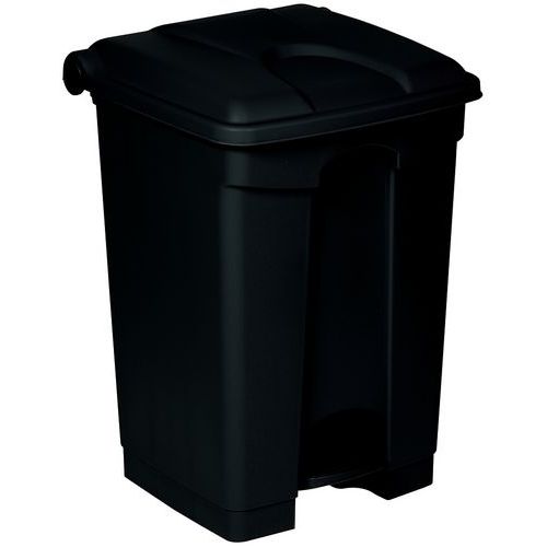Pattumiera a pedale 45L - Antibatterica - Nero - Probbax,