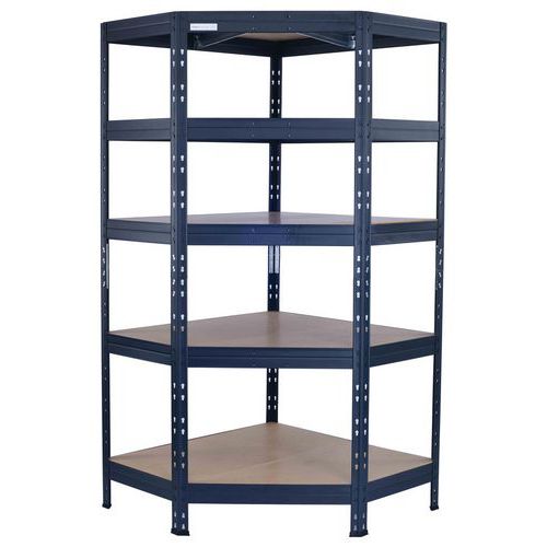 Scaffalatura d'angolo antracite-Alt 1800mm-Manutan Expert,