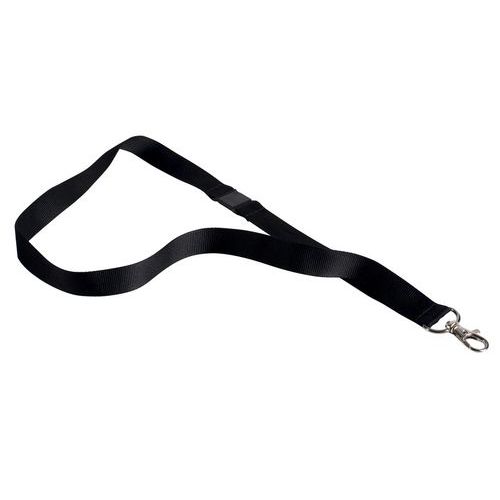Lotto di 10 lanyard in tessuto blu - 840 mm - Pavo,