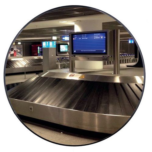 specchio di sorveglianza Ø80 cm fissaggio a muro,