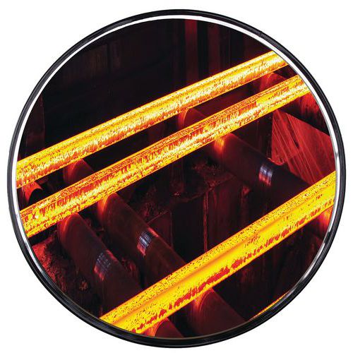 specchio in inox Ø80 cm per esterni e interni,