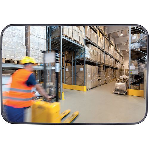 specchio di sorveglianza 40x60 cm fissaggio a muro,