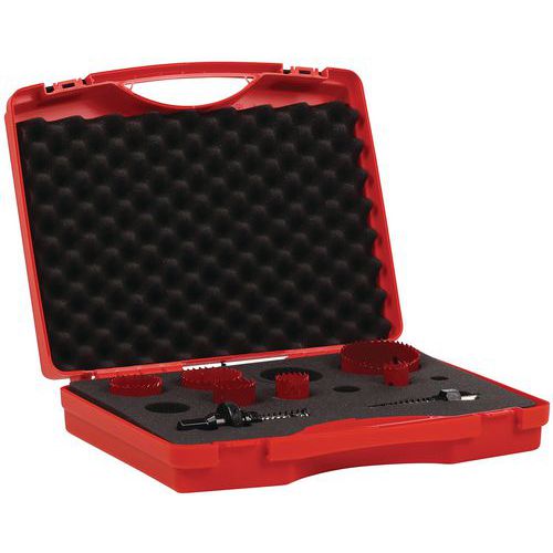 Set da 6 seghe a tazza bimetalliche HSS Ø 22 a 68 mm - Manutan,