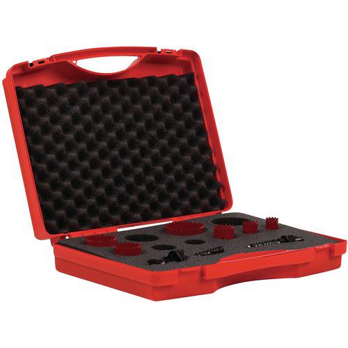 Set 6 seghe a tazza bimetalliche 19 a 57mm per applicazioni sanitarie,