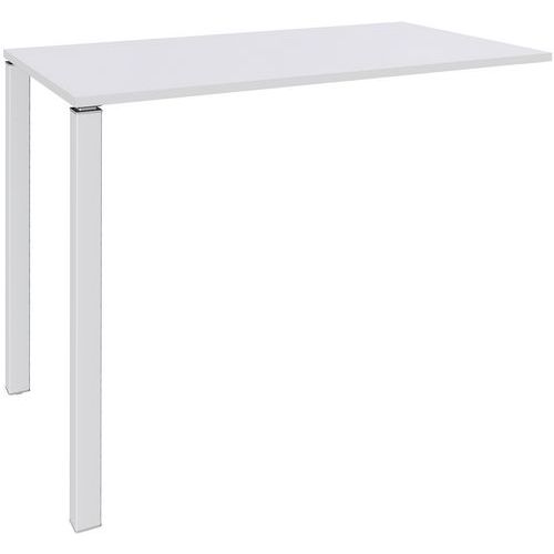 Tavolo alto 2 piedi L120xA105xP60cm bianco/piede bianco,