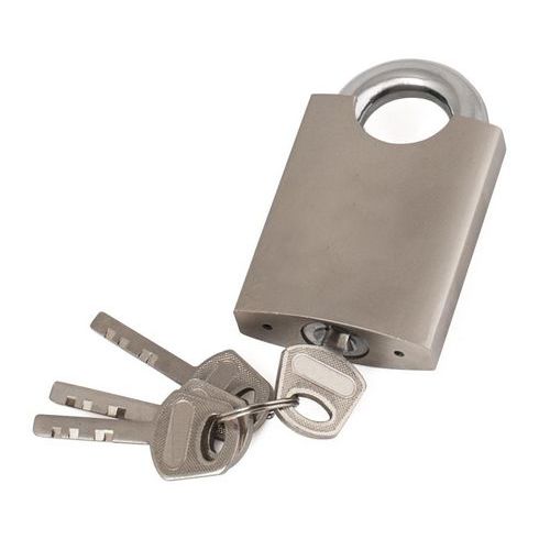 Lucchetto - Larghezza 80 mm - 4 chiavi - Ferro - Pavo,