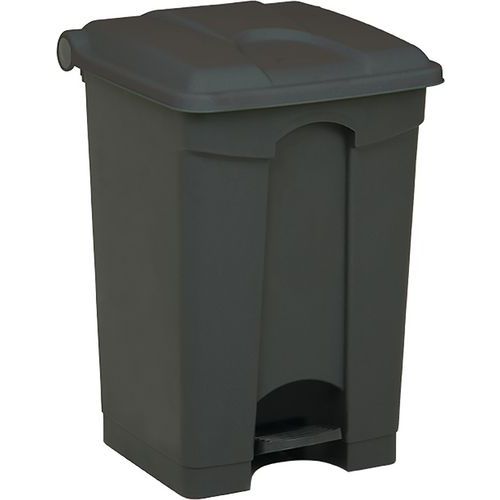 Pattumiera in plastica a pedale H 67,3 cm grigio,