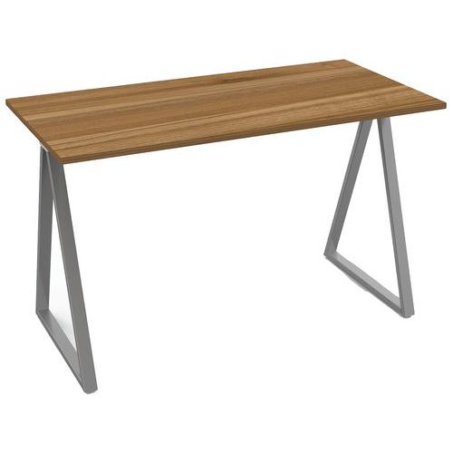 Scrivania Home Office Roma noce/metallo,