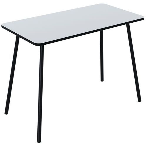 Scrivania Home Office Hop 100x50 cm bianco/nero,