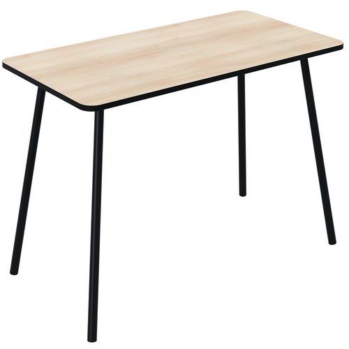 Scrivania Home Office Hop 100x50 cm faggio/nero,