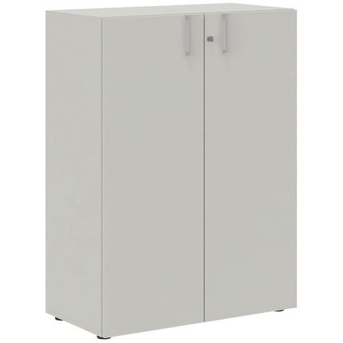 Armadio con ante battenti A. 123 cm grigio Manutan,