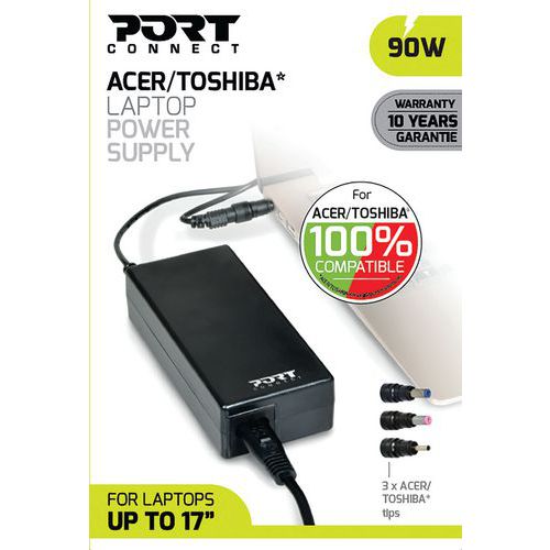 Alimentatore per computer Acer/Toshiba - 90w - Port Connect,