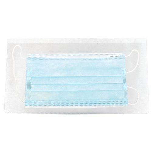 Astuccio porta-maschere in tessuto antimicrobico formato libretto d'assegni,