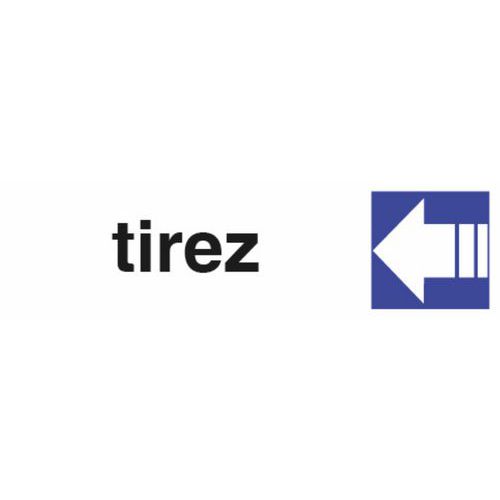 Cartello per porta - Tirare - Pavo,