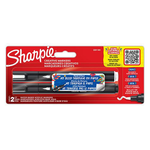 Pennarello creativo opaco Sharpie Bullet punta a ogiva 2 un,