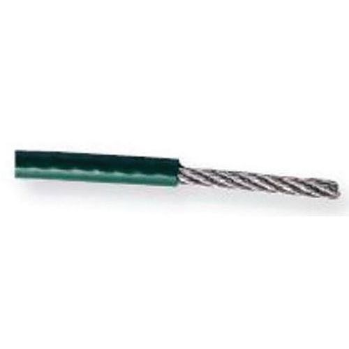 Cavo acciaio galvanizzato plastif verde D3/5mm-Bobina 25m,