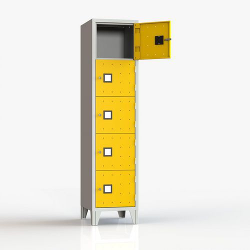 Armadio casellario 5 posti giallo chiave,