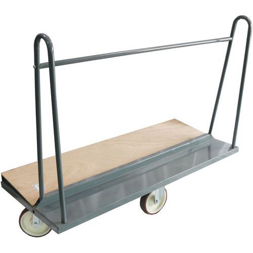 Carrello portapannelli 1500x680 mm - Ruote in gomma,