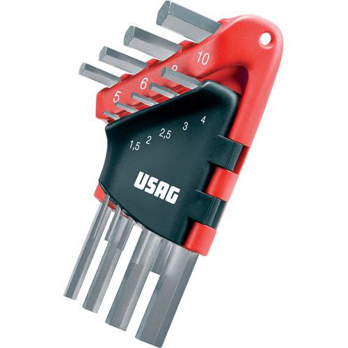 Serie di 9 chiavi maschio esagonale,