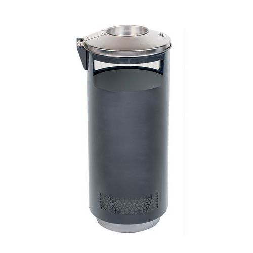 Posacenere gettacarte in acciaio da esterno,