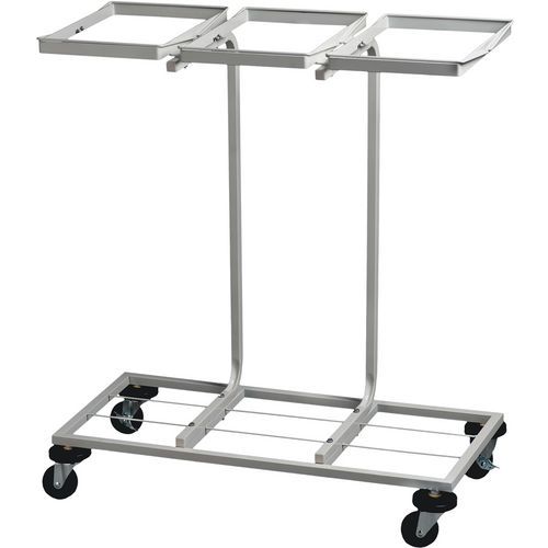 Portasacco mobile per raccolta differenziata - 3x110L,