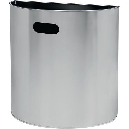 Gettacarte murale - 20 L - inox,