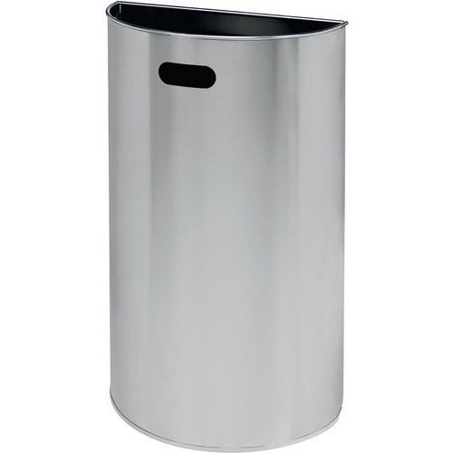 Gettacarte murale - 40 L - inox,