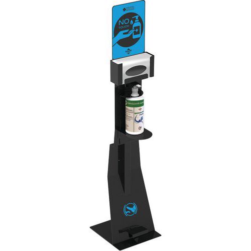 Postazione igienizzante a pedale - nero,