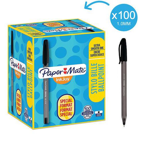 Penna a sfera Paper Mate Inkjoy100 nero formato eco 80+20,