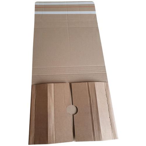 Scatola con prestrappo e banda adesiva sped-reso 325X250X80,