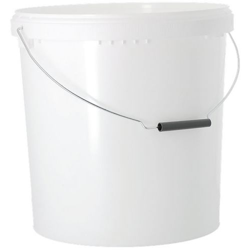 Secchio in plastica bianco - 20 L,