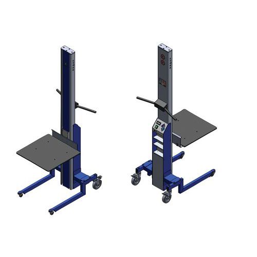 Sollevatore EVO80L con piano di alluminio,