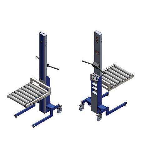 Sollevatore EVO80L con piano a rulli,