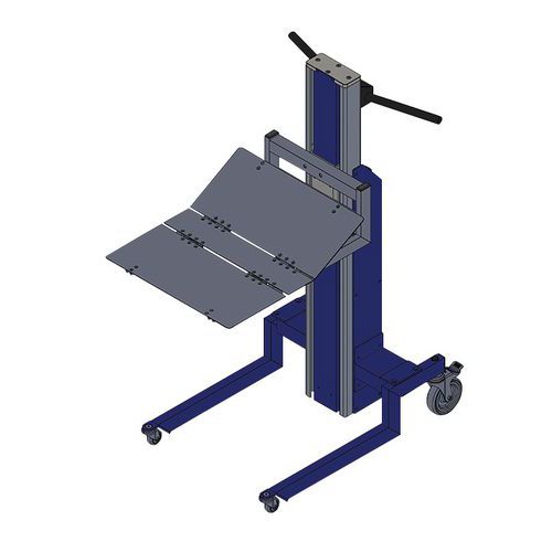 Sollevatore EVO80S con piano a v con sponde reclinabili in 3 posizioni,