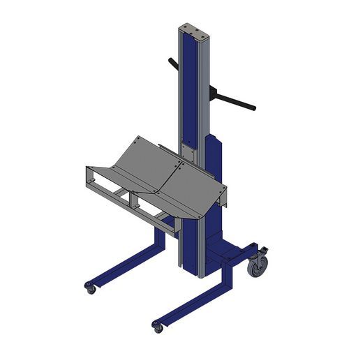 Sollevatore EVO80M con piano doppio a V trasversale,