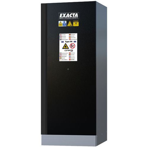 Armadio CF90 1 porta nera L900 con base - Exacta,