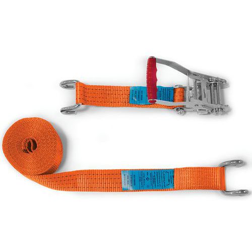 Cinghia ancoraggio tendit cricchet aranc-9 m-LC 2000/4000daN,